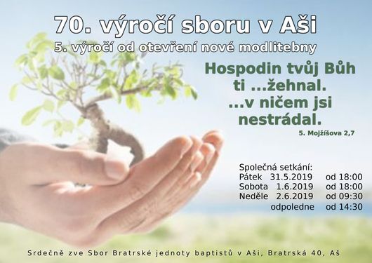 70. výročí sboru v Aši